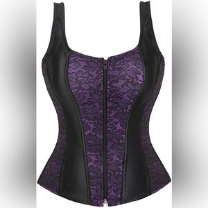 Purple Lace Corset Top